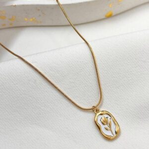 Tulip Pendant Necklace for Women | Anti Tarnish