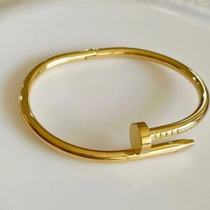 Golden Nail Design Anti-Tarnish Bracelet
